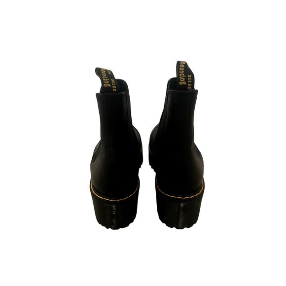 Dr Marten Rometty Wyoming Leather Platform Chelsea Boots in Black - Picture 5 of 7